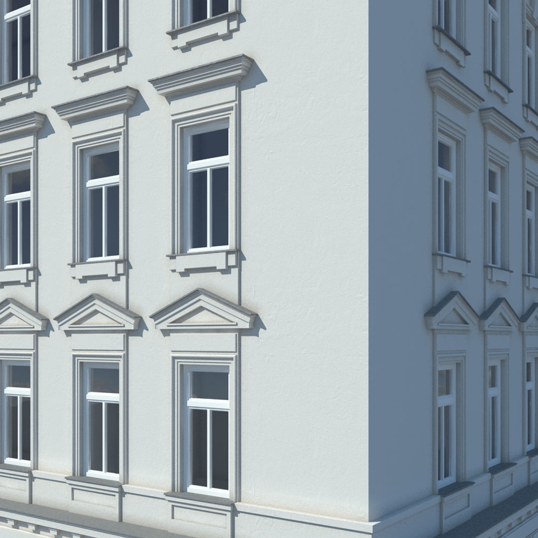 Generic City Building 4 3D model_2