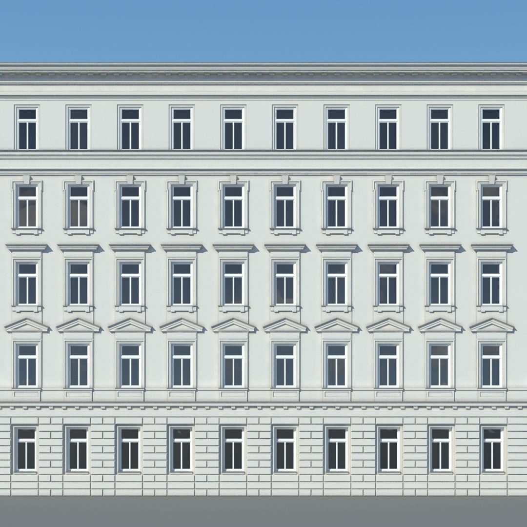 Generic City Building 4 3D model_7