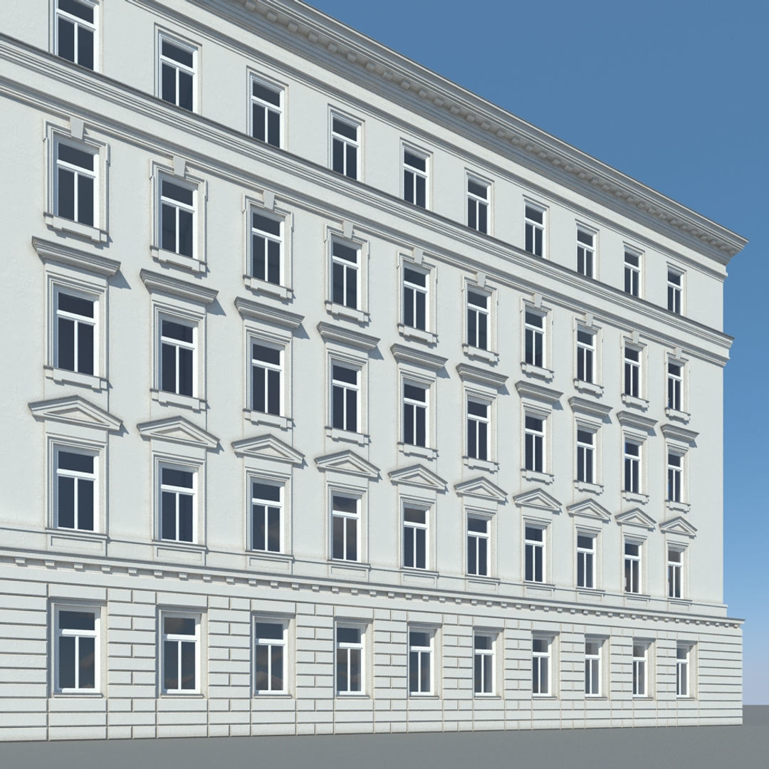 Generic City Building 4 3D model_3