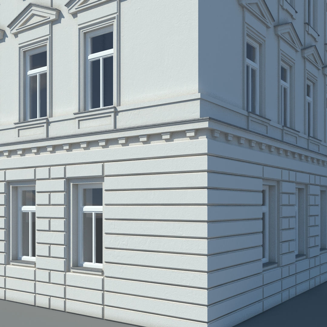 Generic City Building 4 3D model_1