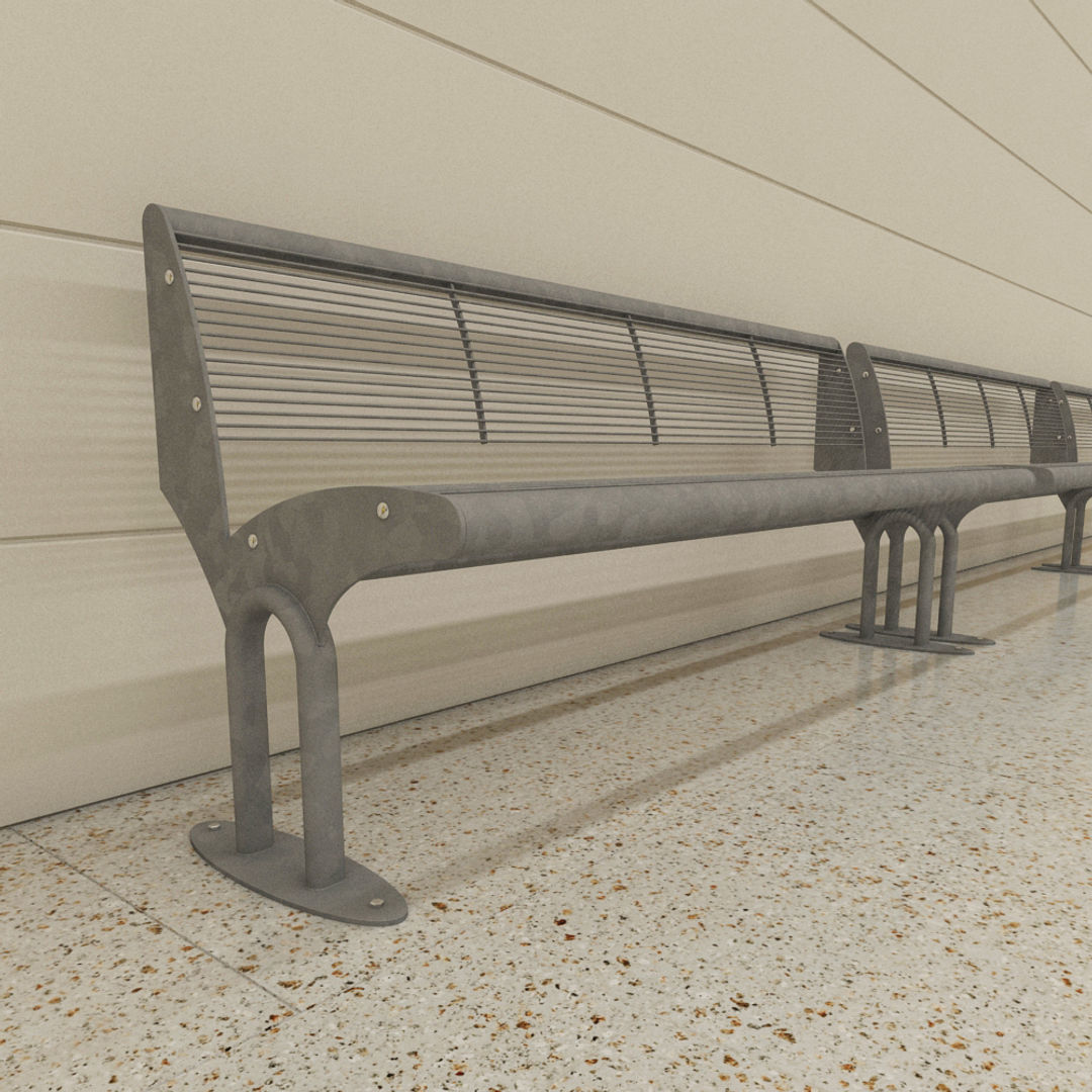 Subway Underground Station 3D model_3