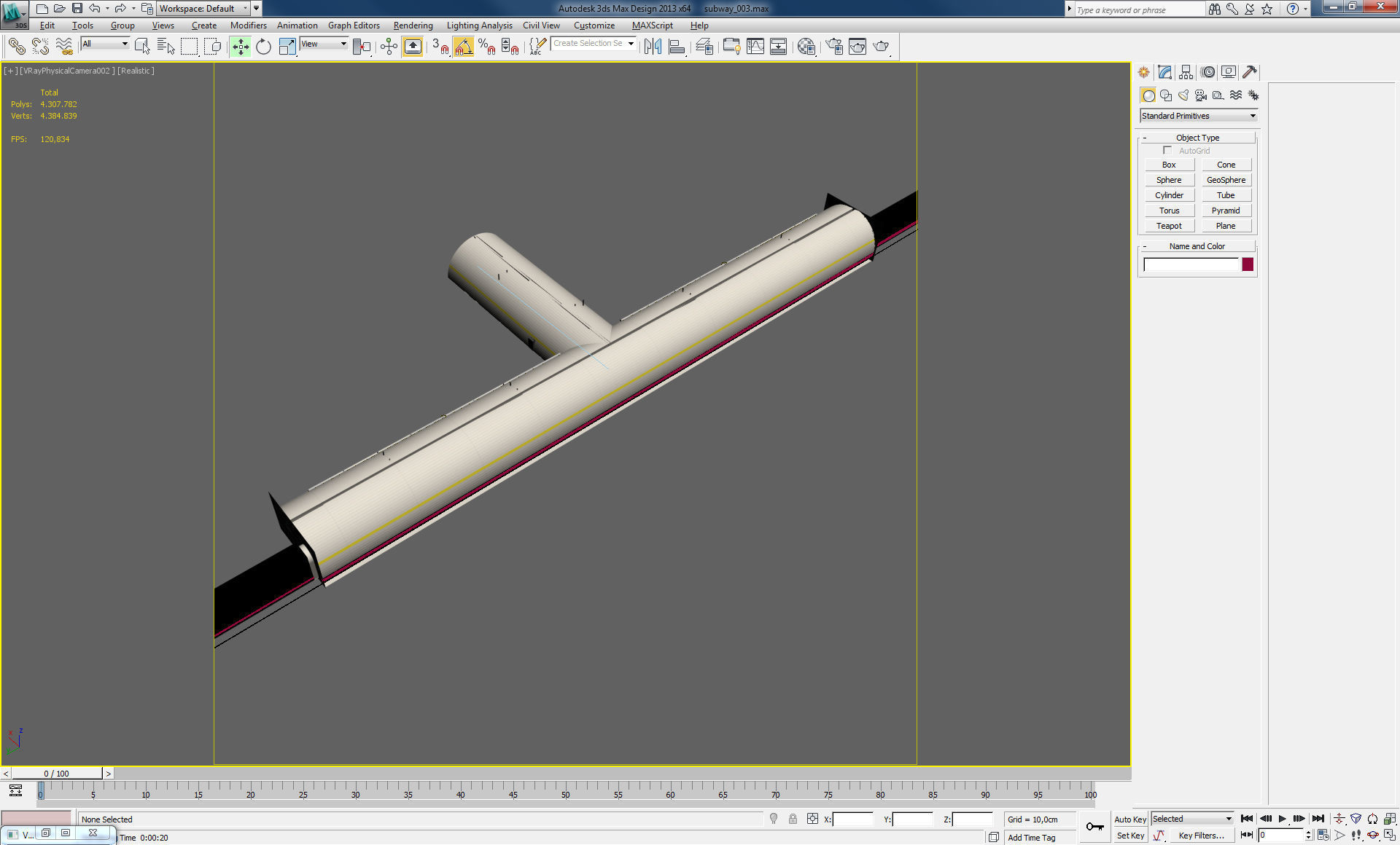 Subway Underground Station 3D model_9