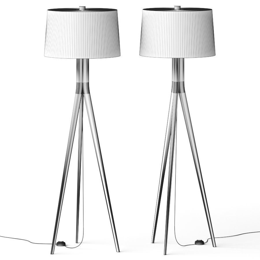 Room and Board Lane Floor lamp 3D model_1