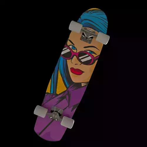 skateboard popart PBR