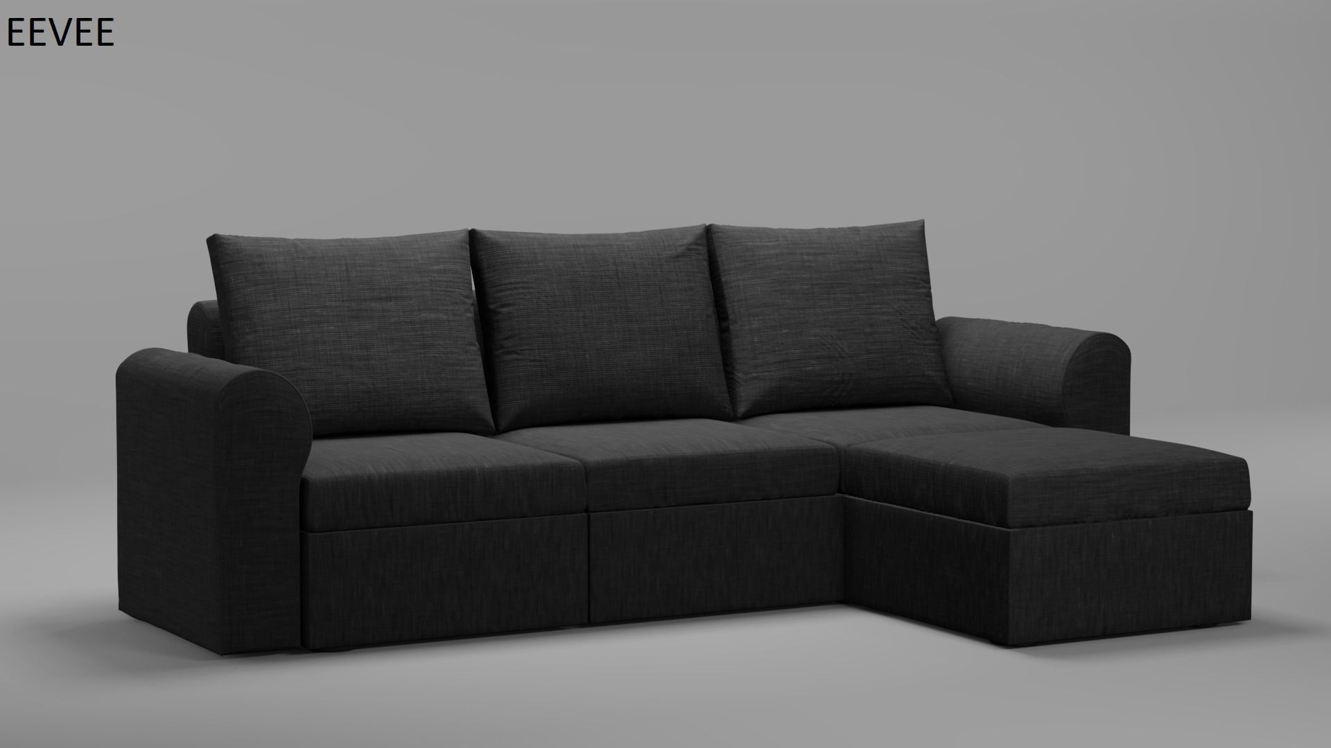Corner Sofa with Texture 3D model_1