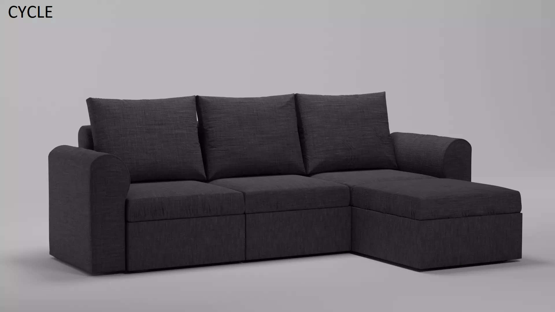 Corner Sofa with Texture 3D model_0