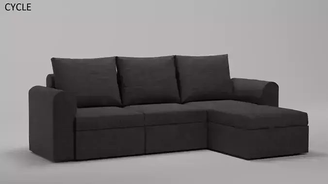 Corner Sofa with Texture