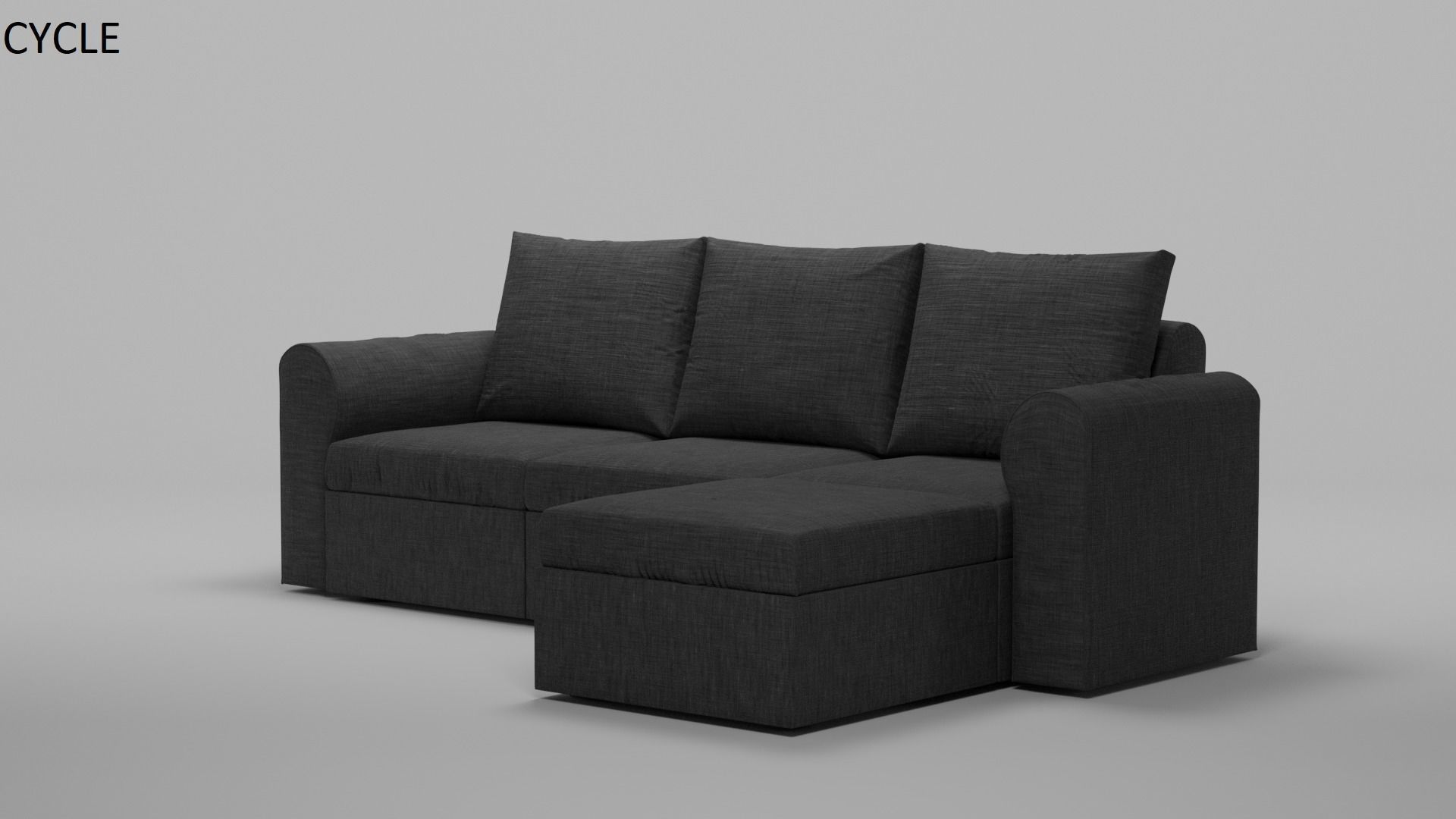 Corner Sofa with Texture 3D model_12