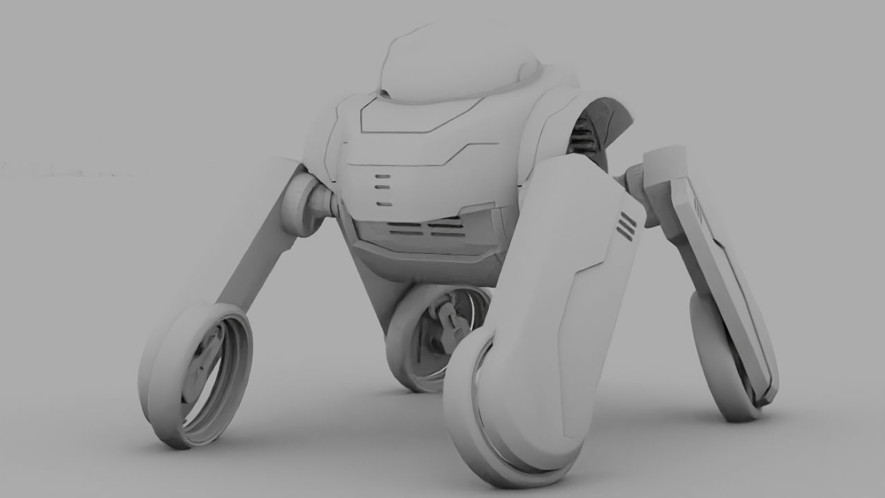 Transformer robot rigged - animated character 3D model_16