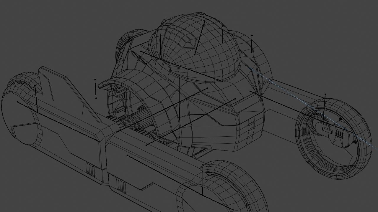 Transformer robot rigged - animated character 3D model_24