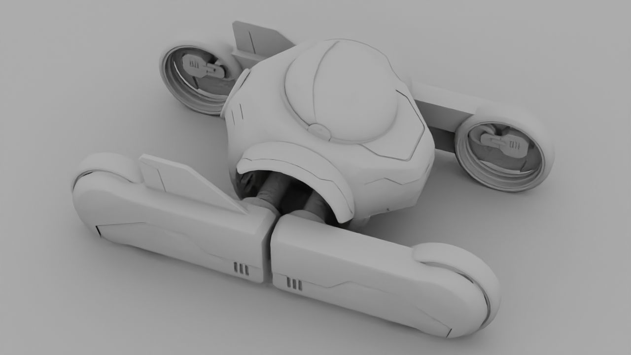 Transformer robot rigged - animated character 3D model_23