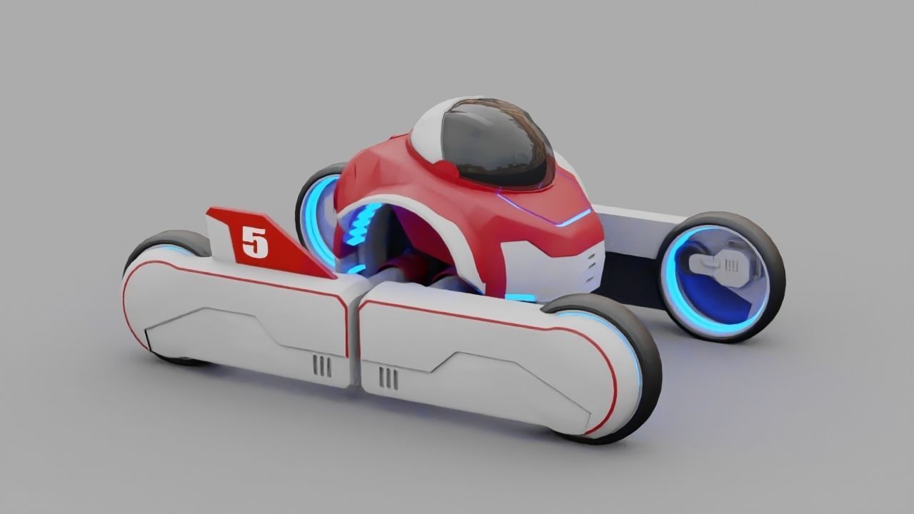 Transformer robot rigged - animated character 3D model_7