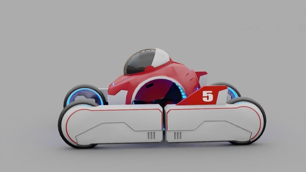 Transformer robot rigged - animated character 3D model_2