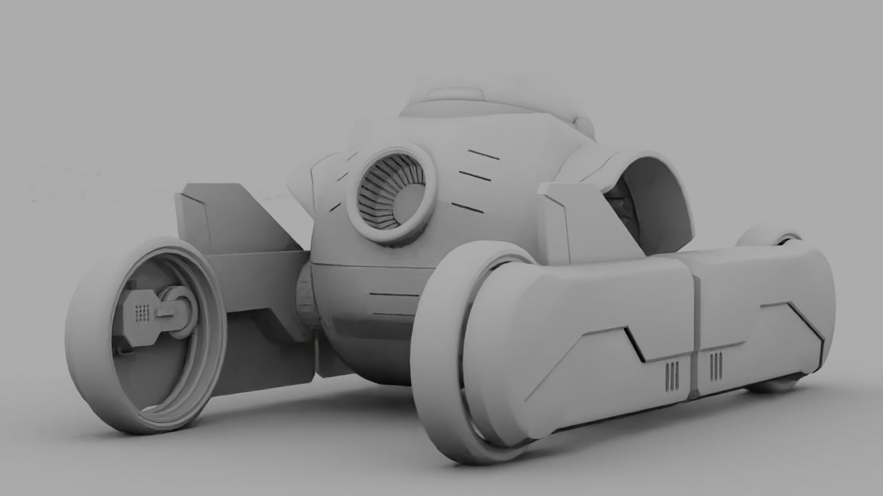 Transformer robot rigged - animated character 3D model_22