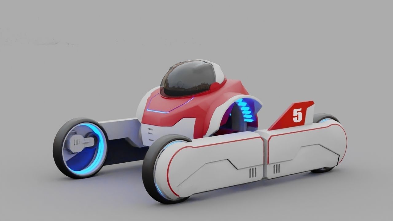 Transformer robot rigged - animated character 3D model_1