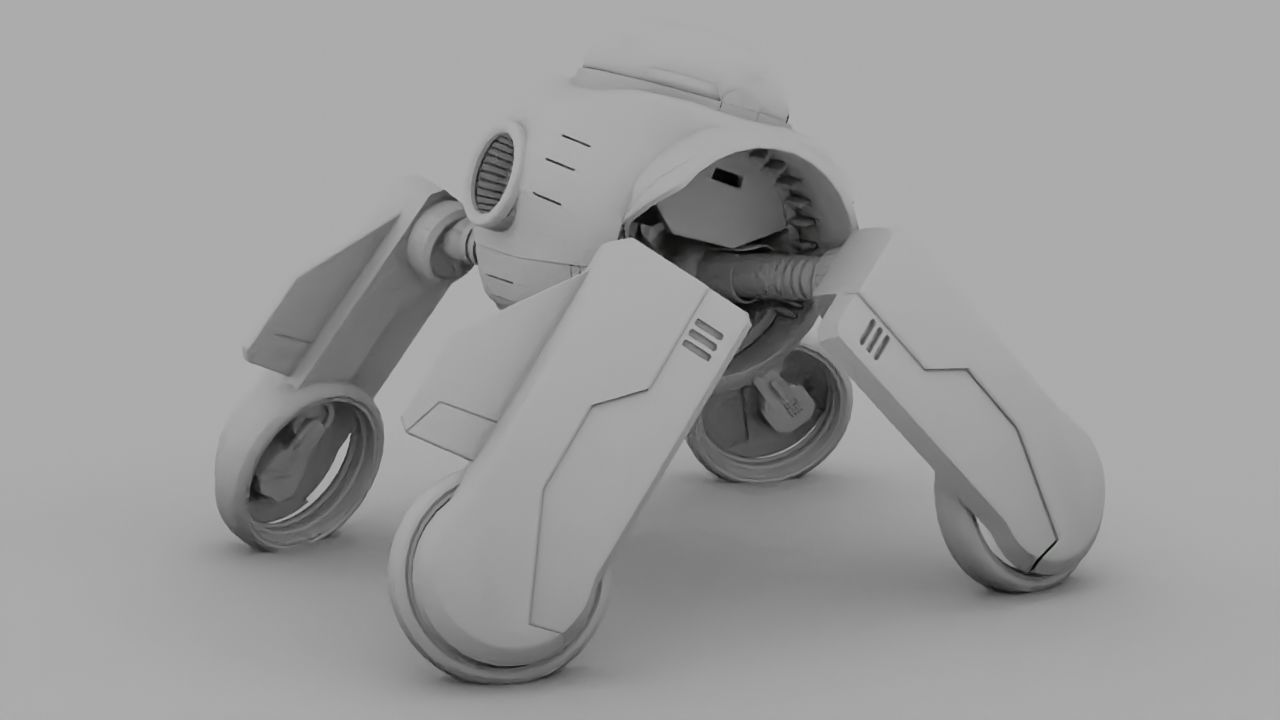 Transformer robot rigged - animated character 3D model_19