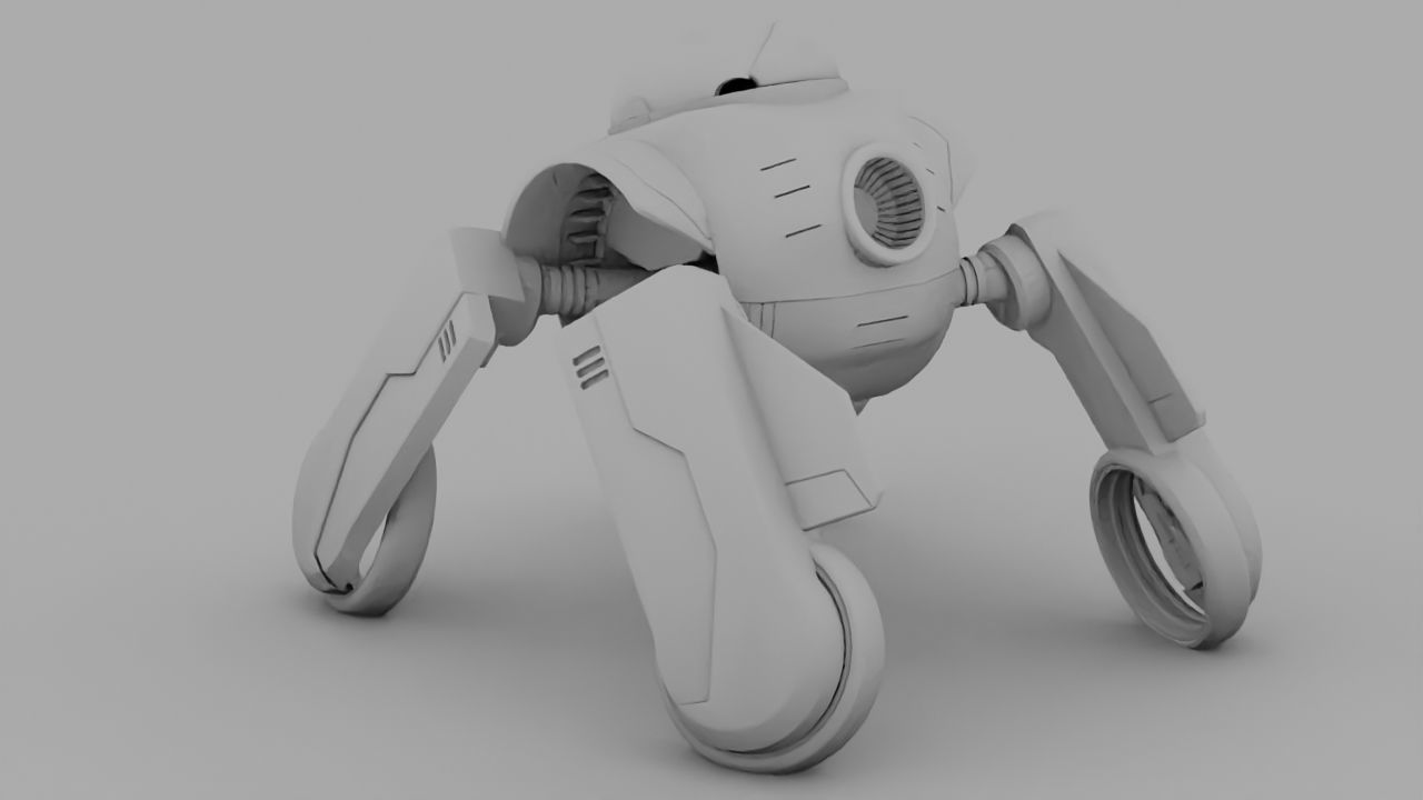 Transformer robot rigged - animated character 3D model_18