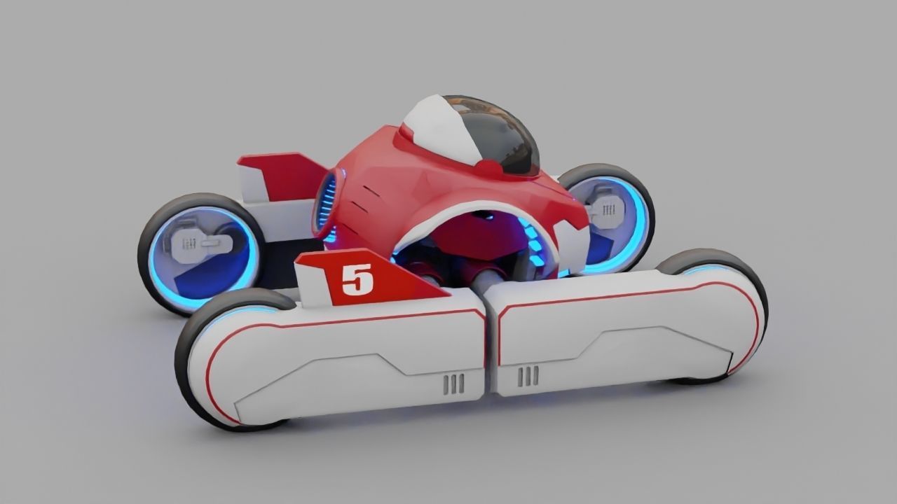 Transformer robot rigged - animated character 3D model_6