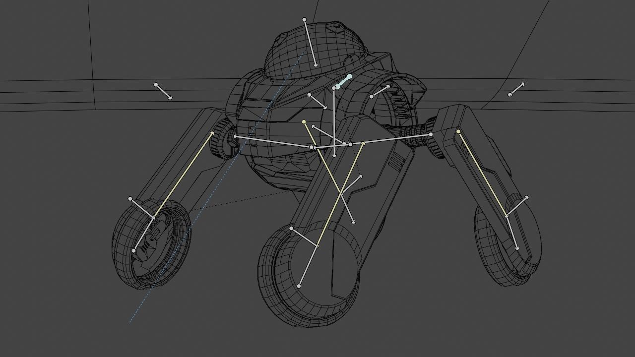 Transformer robot rigged - animated character 3D model_27