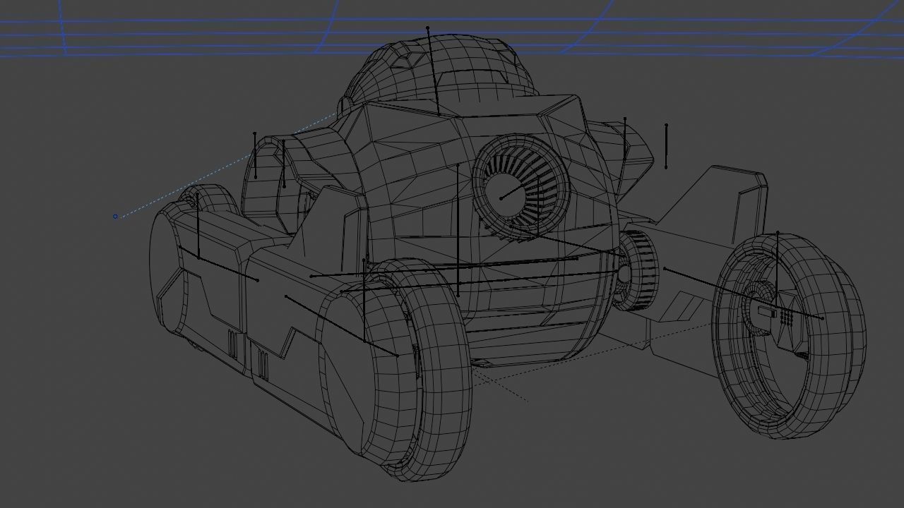 Transformer robot rigged - animated character 3D model_26