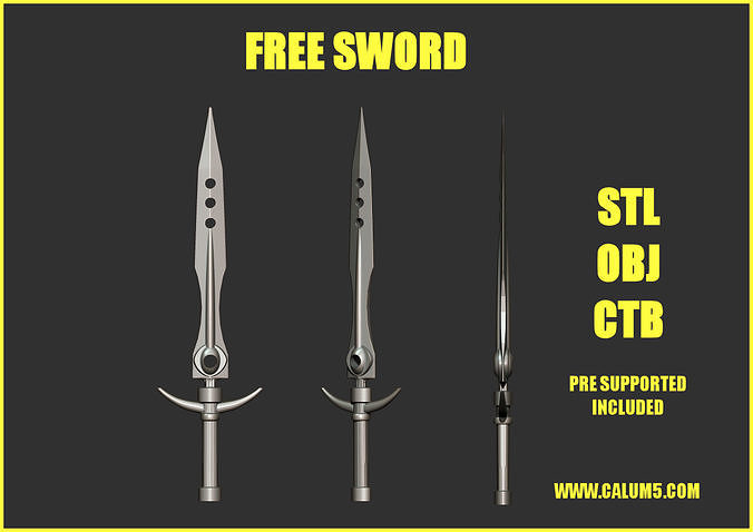 Free Sword Model Free 3D print model