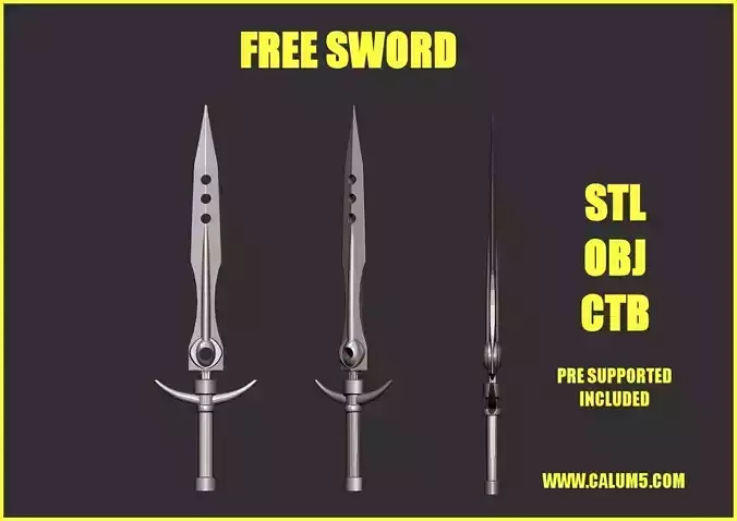 Free Sword Model Free 3D print model