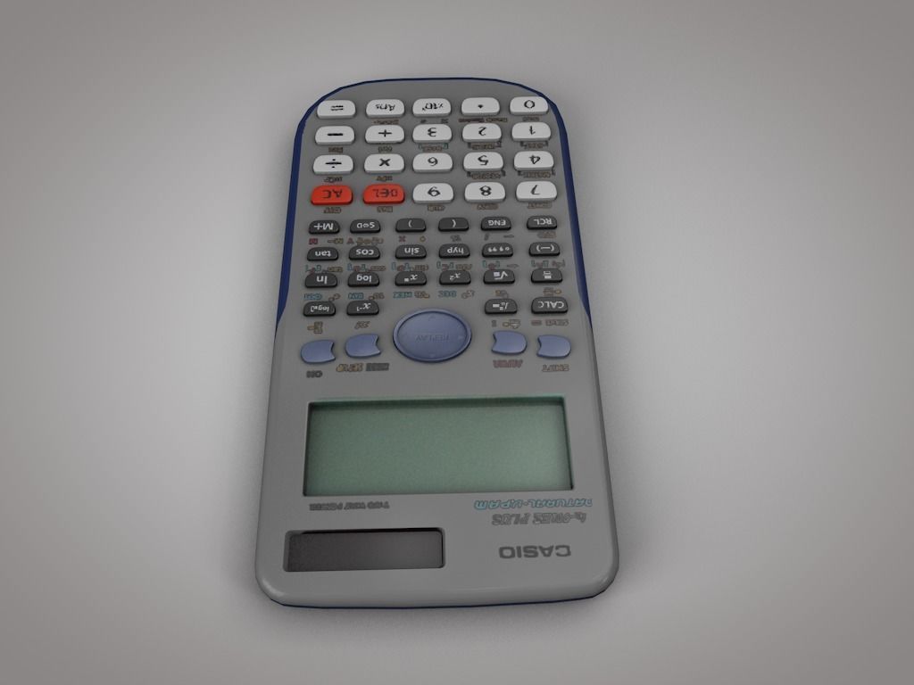 calculator casio 3D model_2