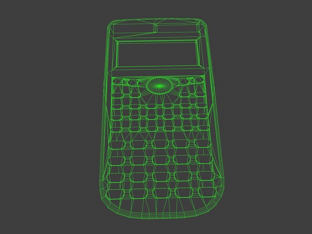 calculator casio 3D model_7