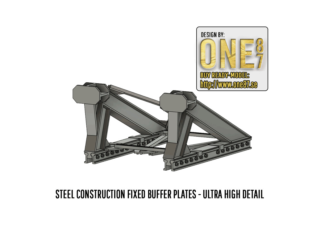 DET-0002 Buffers EUROPE H0-scale 7 items 3D print model_1