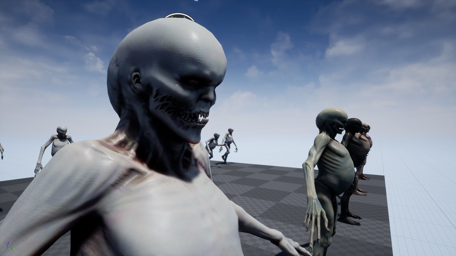 Mutant 5 zombie Low-poly 3D model_20