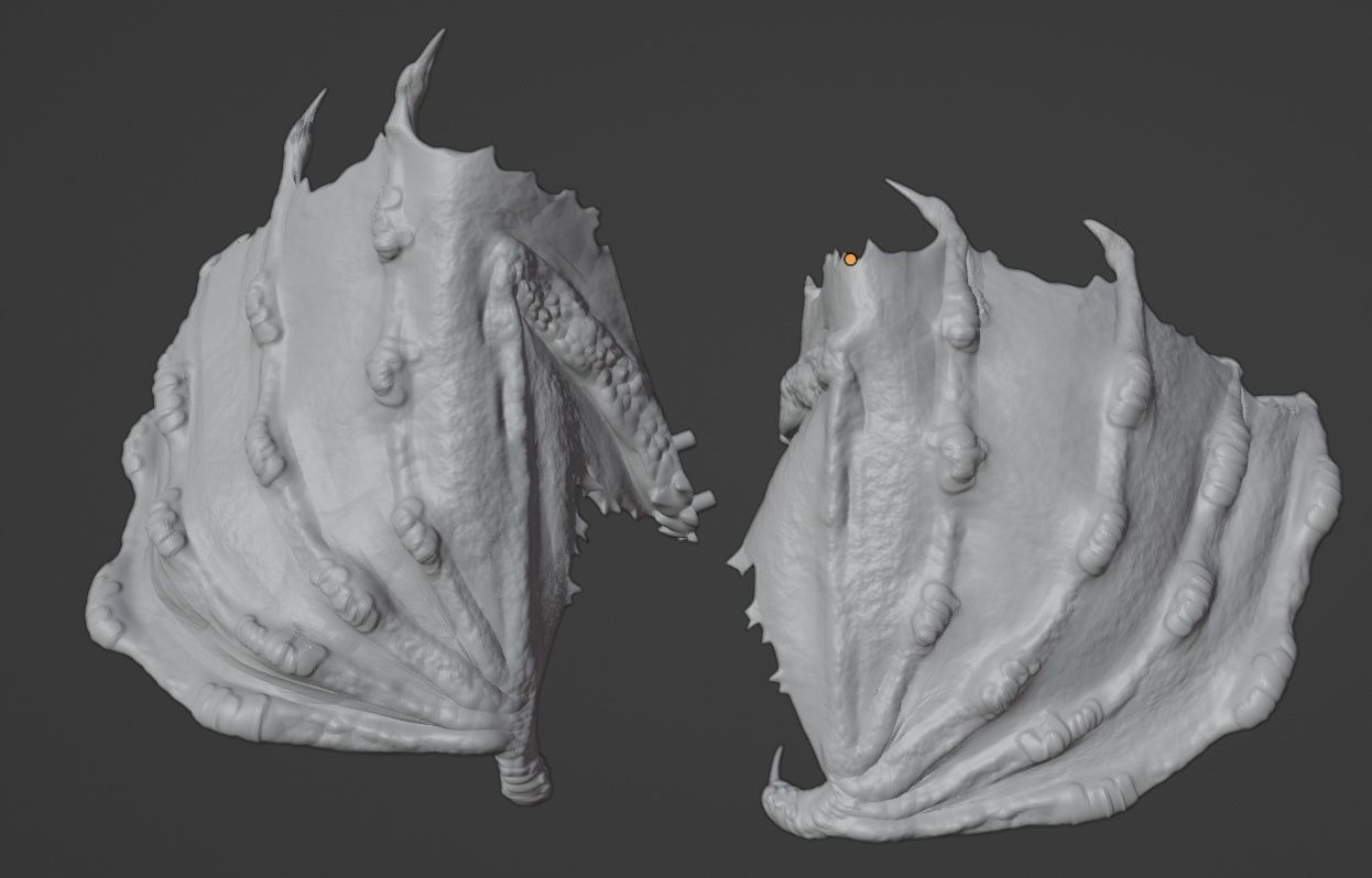 Ancient White Dragon Miniature 3D print model_7