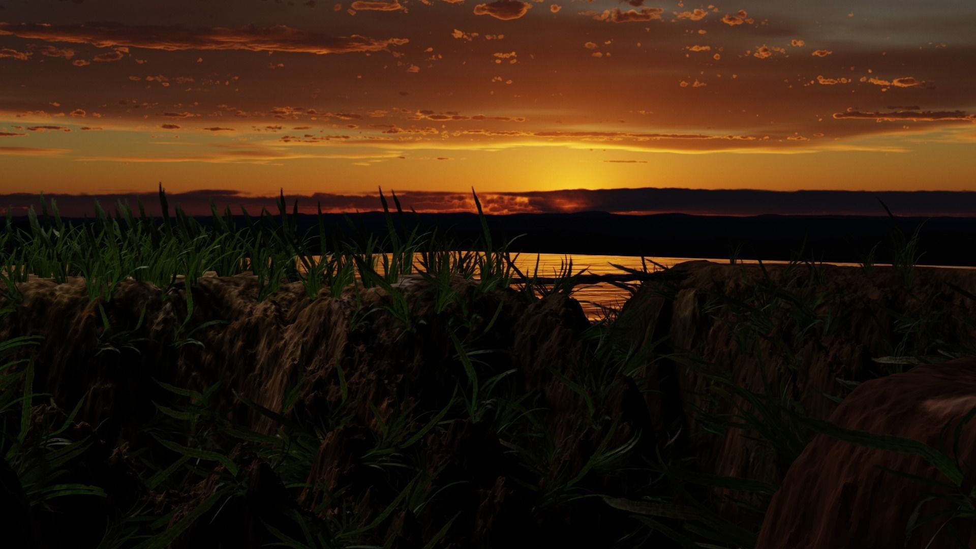 landscape island  is made for  vfx and gaming  3D model_3