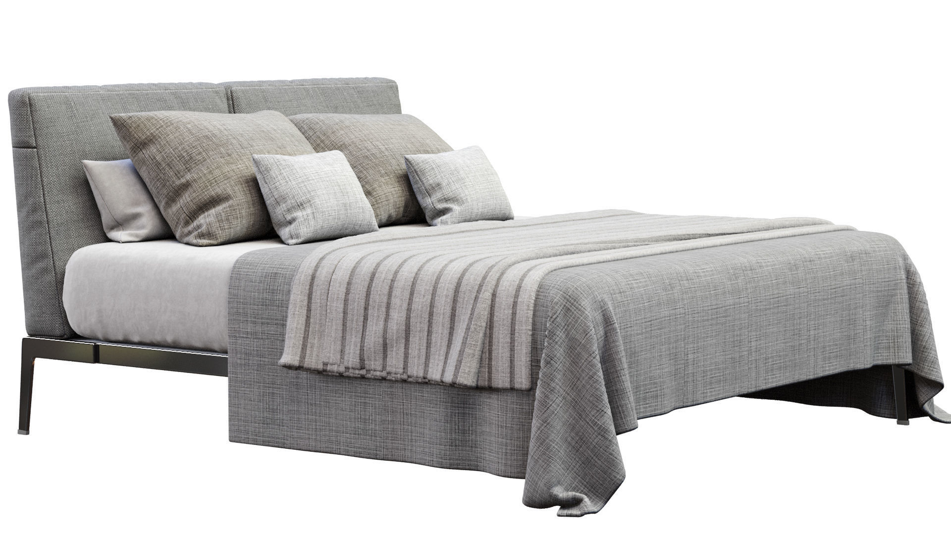  Lifesteel Bed By Flexform 3D model_10