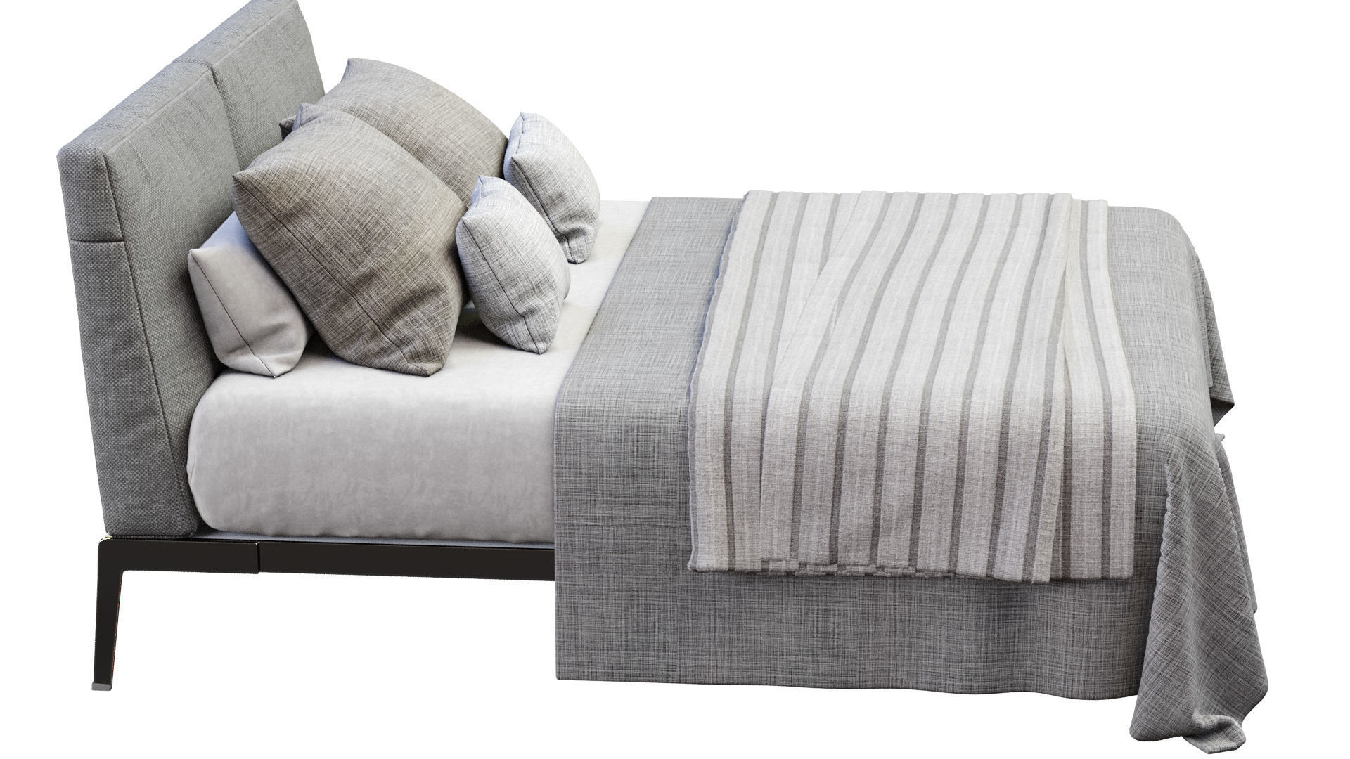  Lifesteel Bed By Flexform 3D model_4