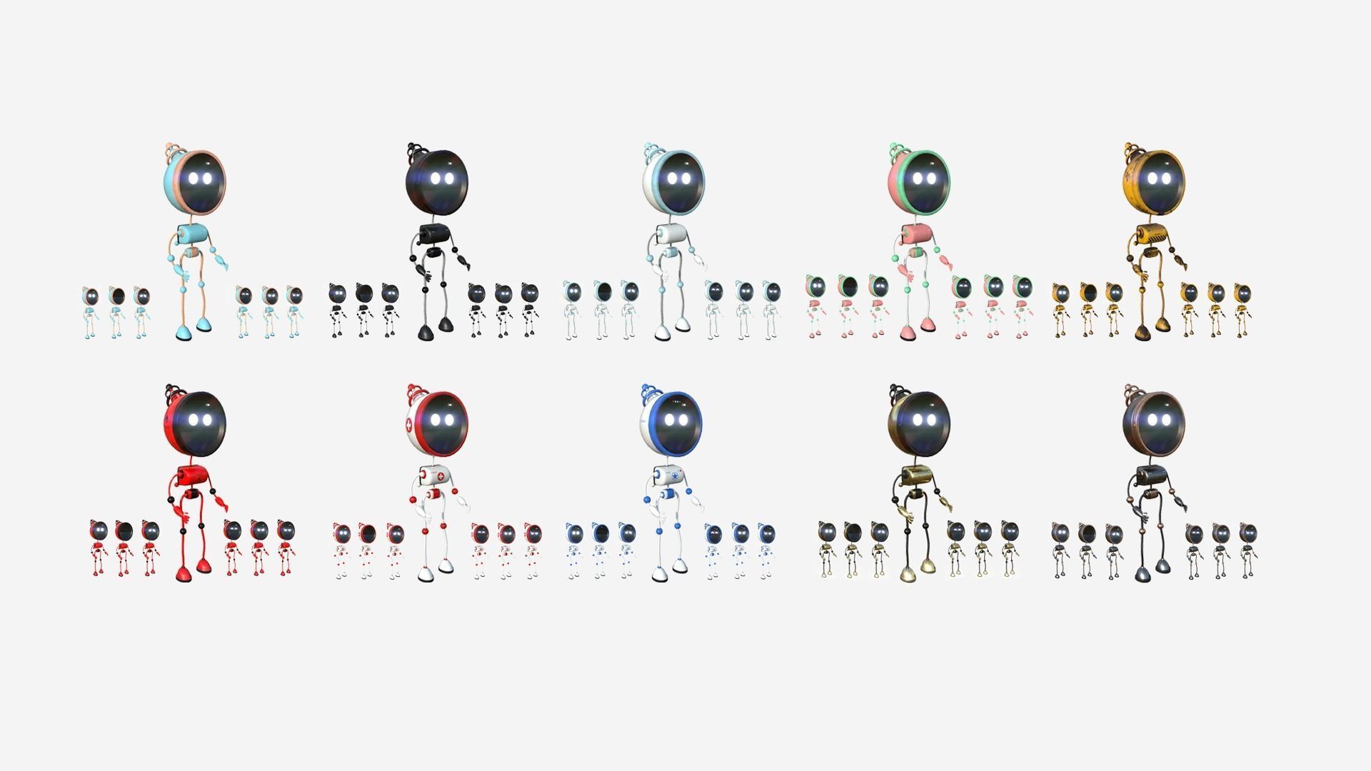 100 Robots Super Collection - SciFi Character Design _4