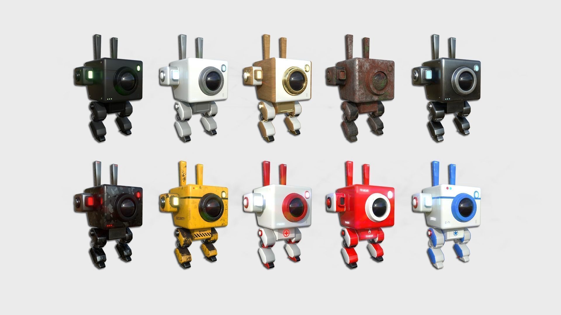 100 Robots Super Collection - SciFi Character Design _1