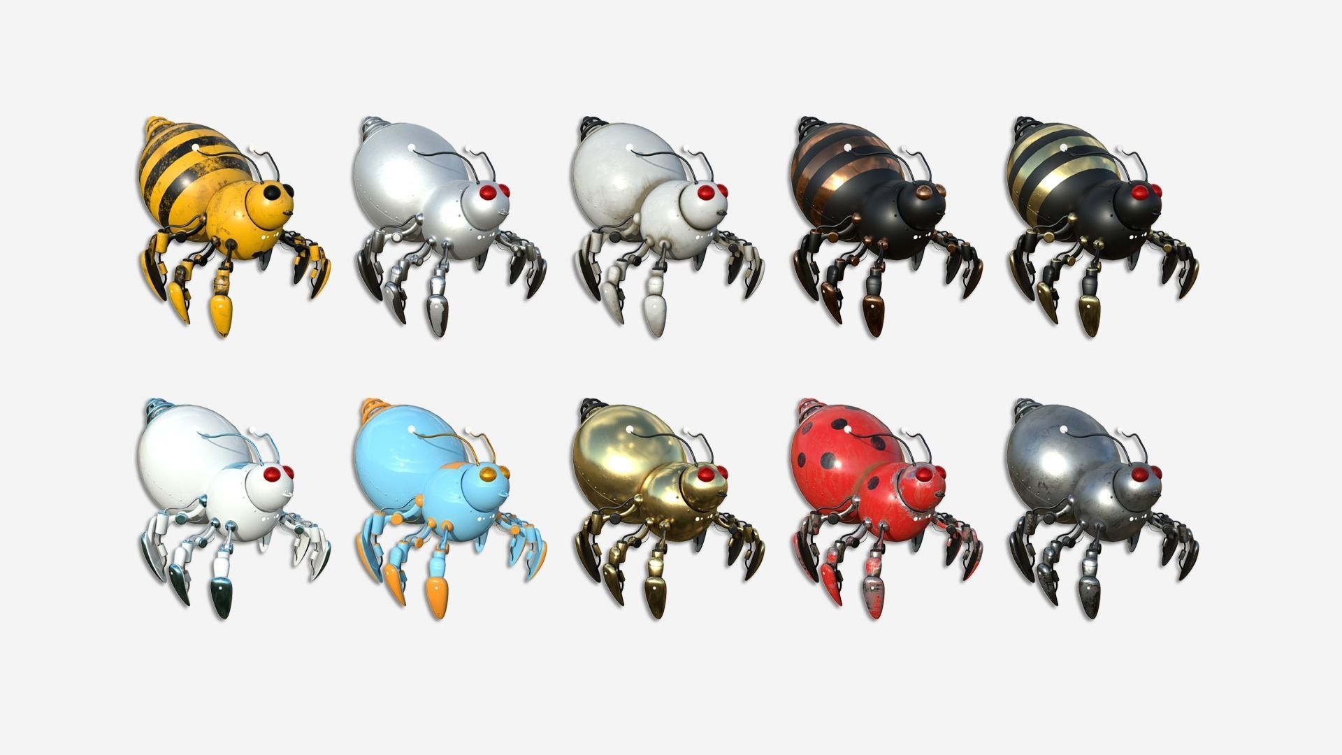 100 Robots Super Collection - SciFi Character Design _5