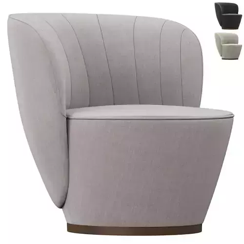  Pearl Armchair Domkapa Low-poly 3D model