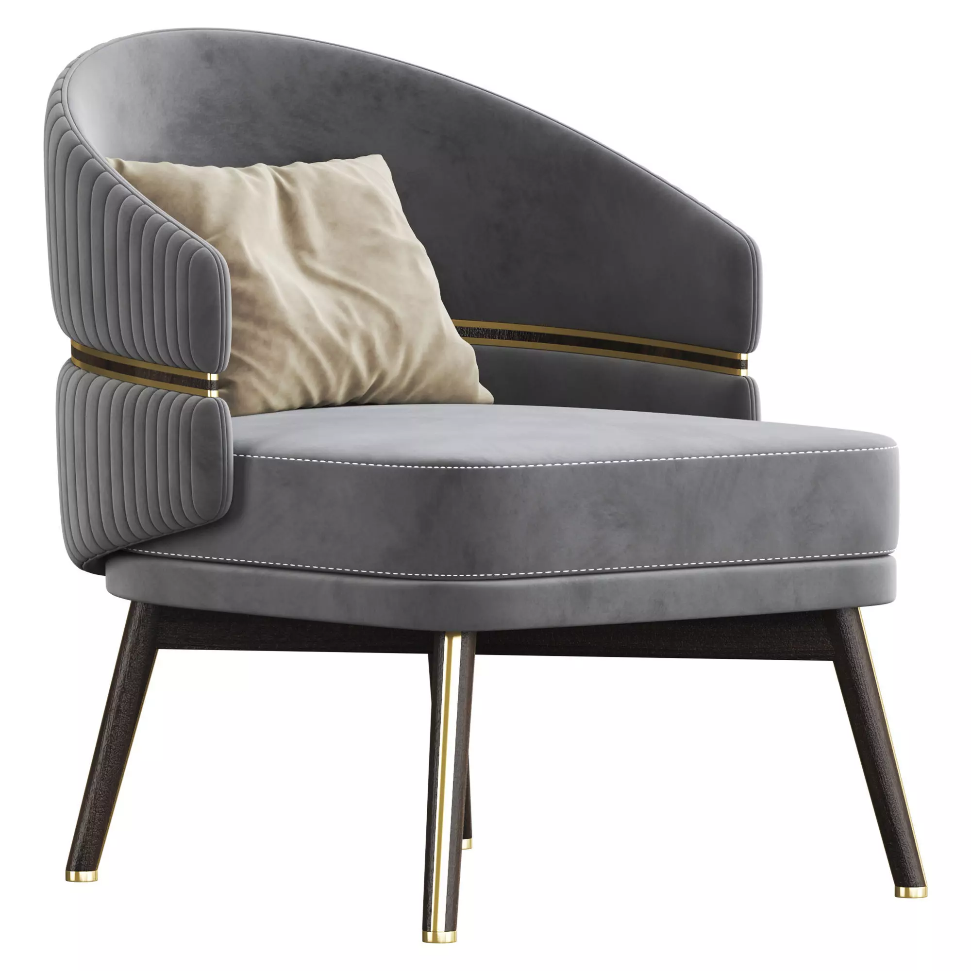 Billy Armchair Low-poly 3D model
