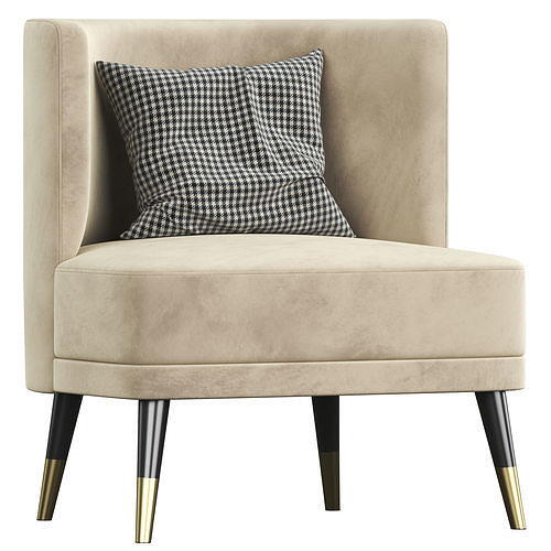  key west armchair Low-poly 3D model