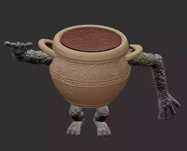 Elden Ring Alexander the pot Boy 3D print model