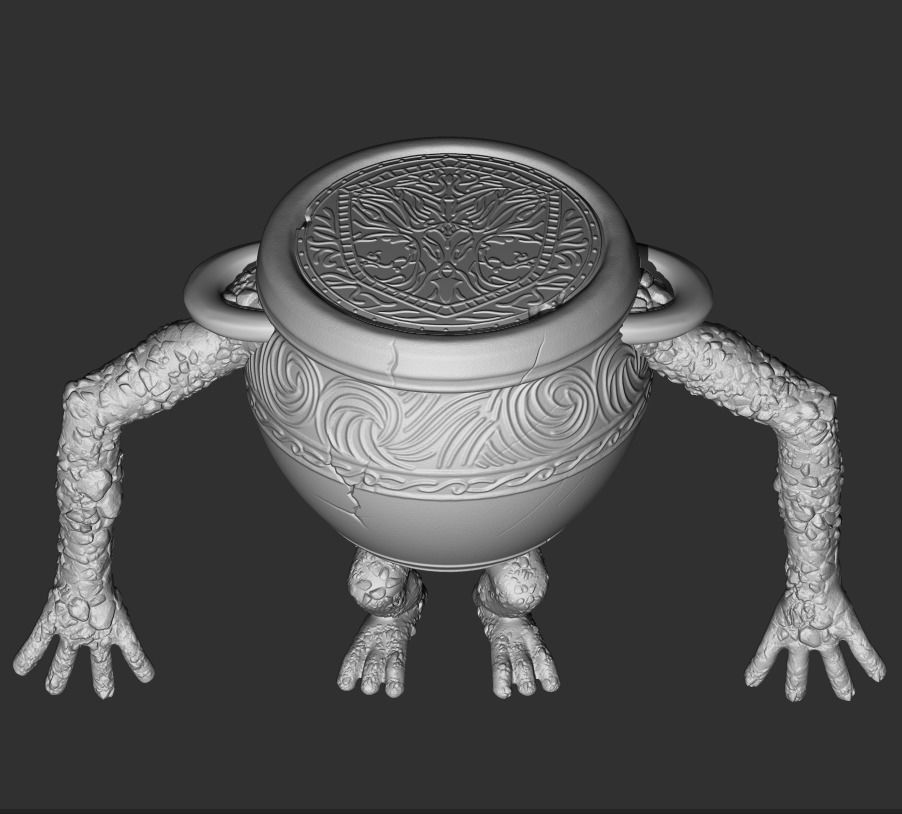 Elden Ring Alexander the pot Boy 3D print model_2