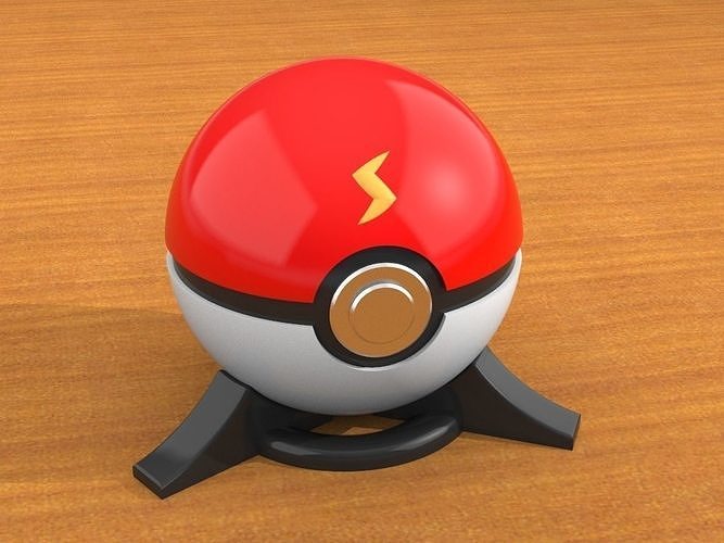Pikachu Pokeball 3D print model