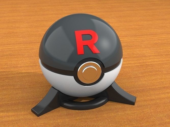 Team Rocket Pokeball 3D print model