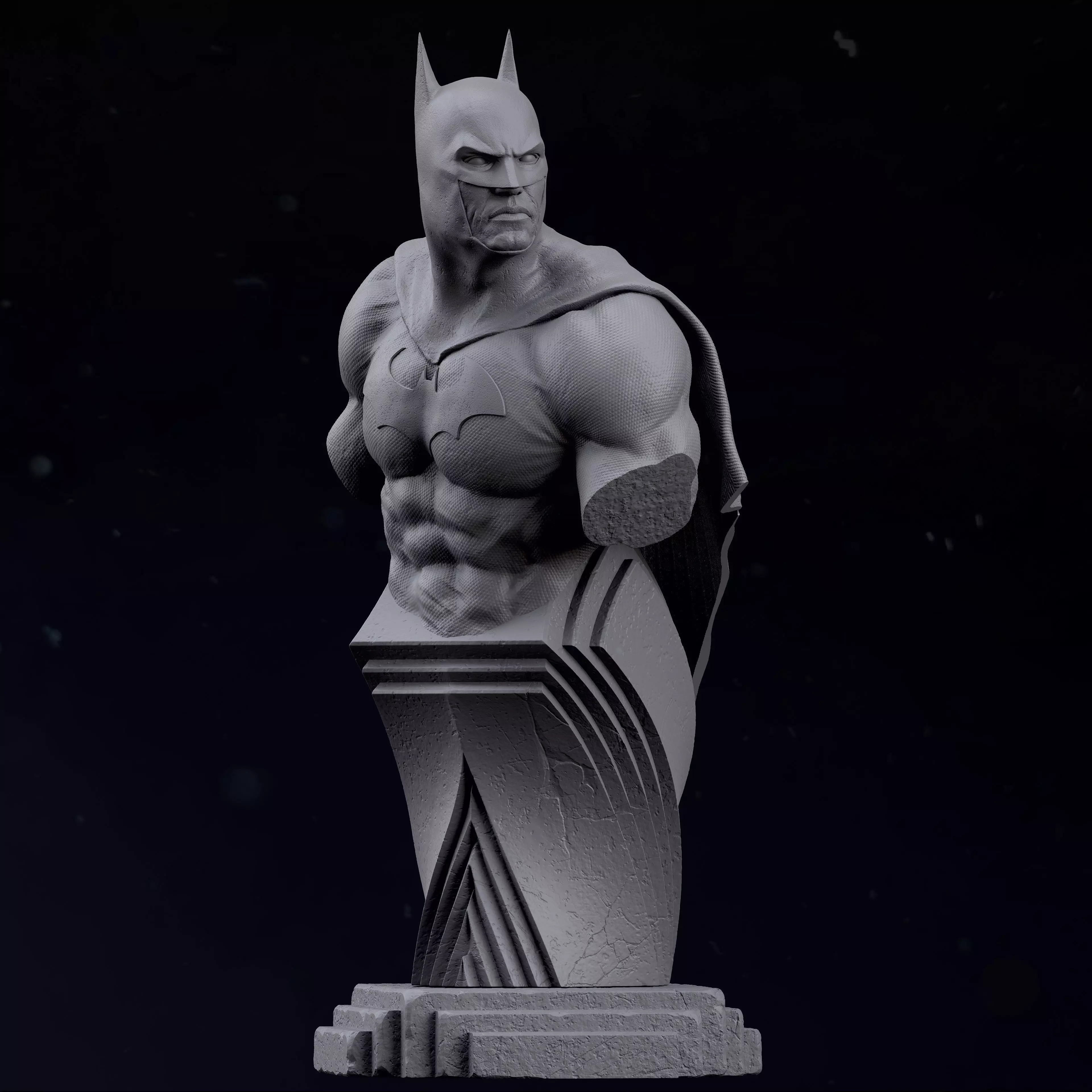 Batman Bust Free 3D print model_0