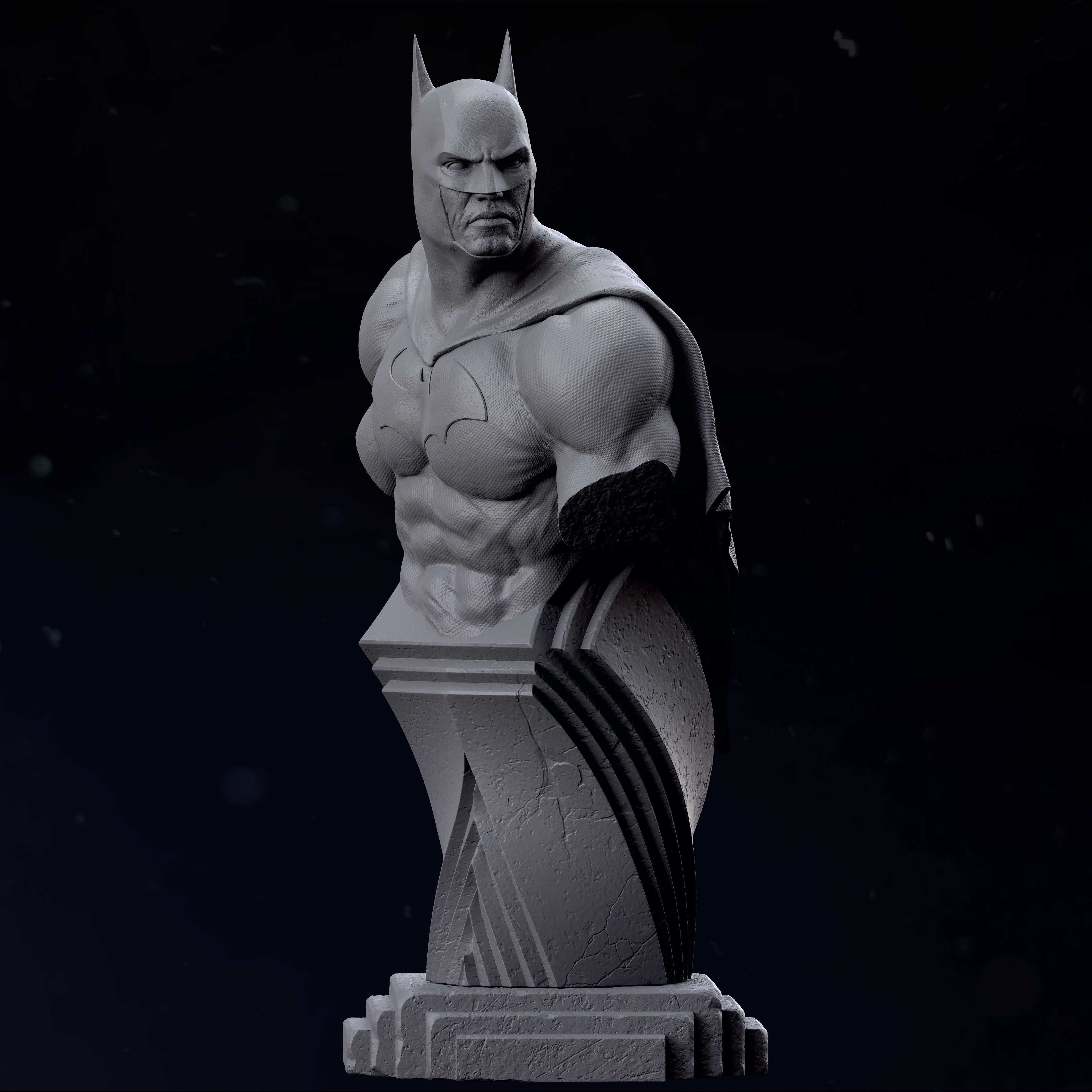 Batman Bust Free 3D print model_3