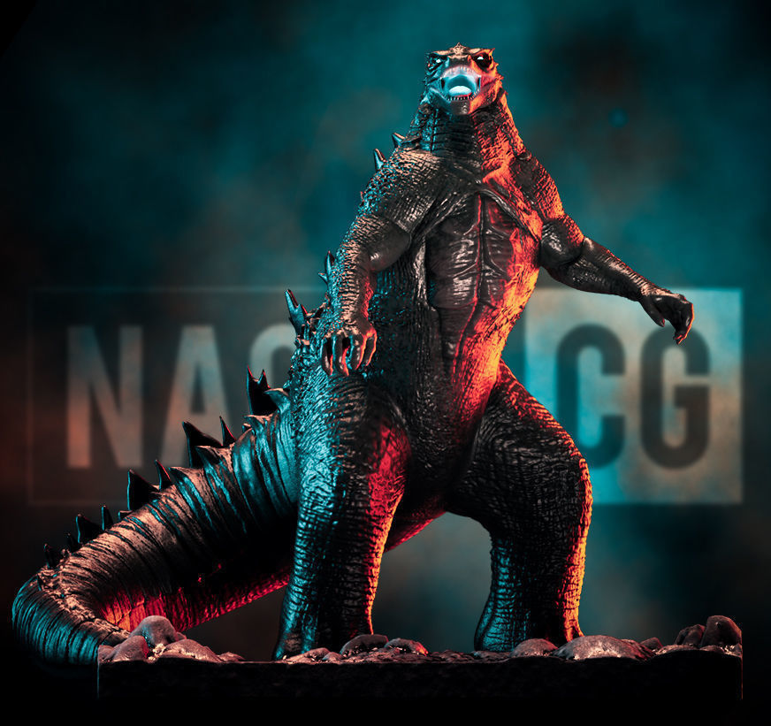 Fan Art Godzilla - Statue 3D print model_1
