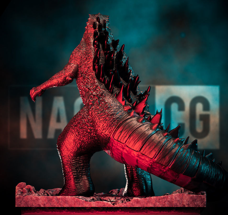 Fan Art Godzilla - Statue 3D print model_5