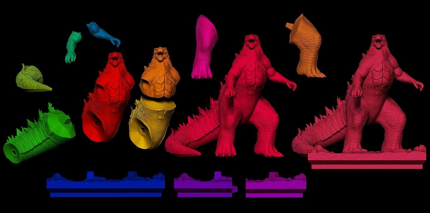Fan Art Godzilla - Statue 3D print model_6