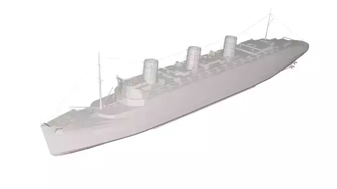 Military Ship 3D model